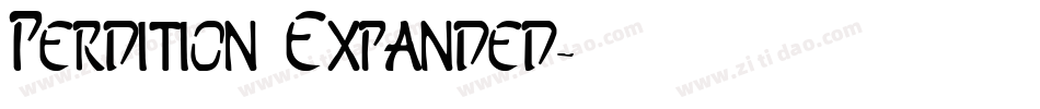 Perdition Expanded字体转换